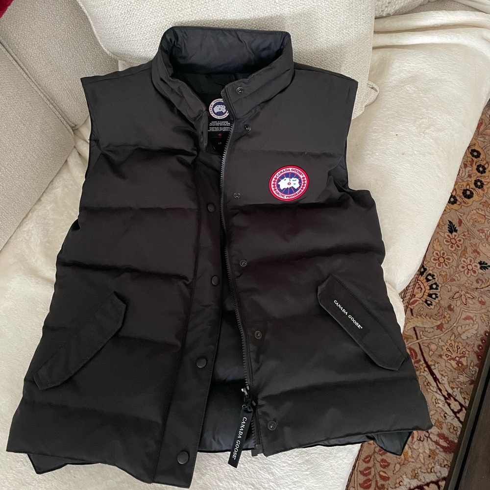 Black Canada Goose Vest